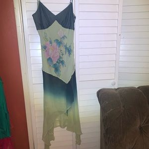Sue Wong designer sleeves sun dress XS give me your best offer.